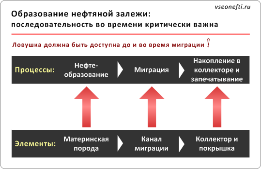 Образование нефтяной залежи. Инфографика